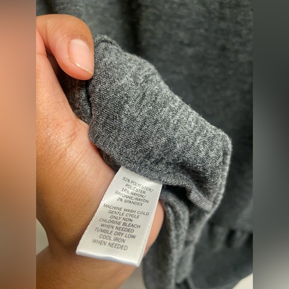 Loft petite size Small color grey mini dress long sleeve - Picture 5 of 6